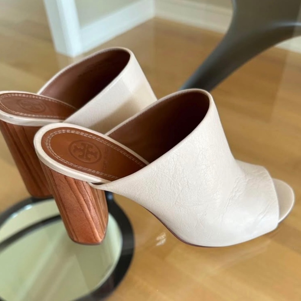 TORY BURCH RAYA MULE sandals shoes size 9.5 fits like 9